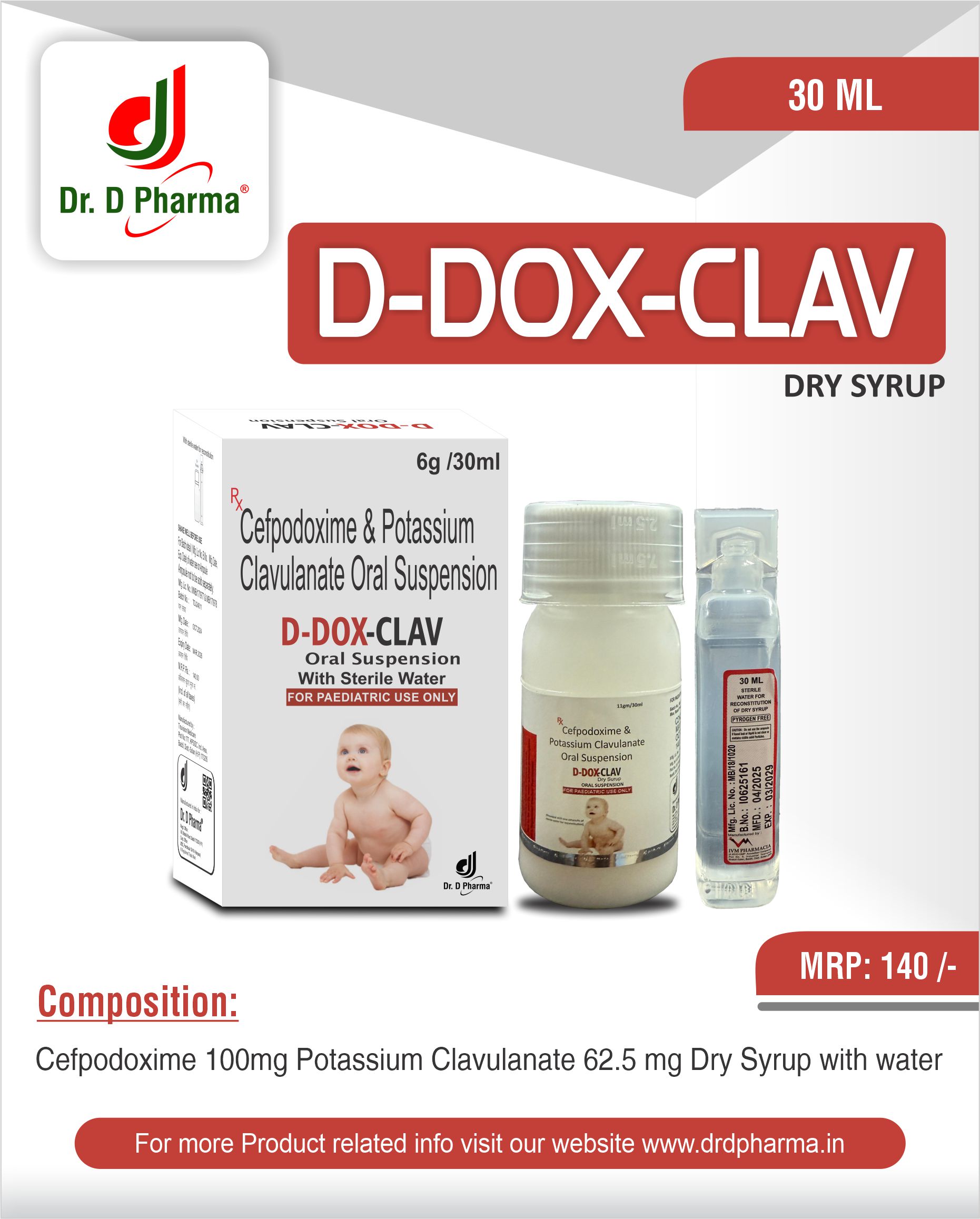 DDOX CLAV 100 DRY SYRUP